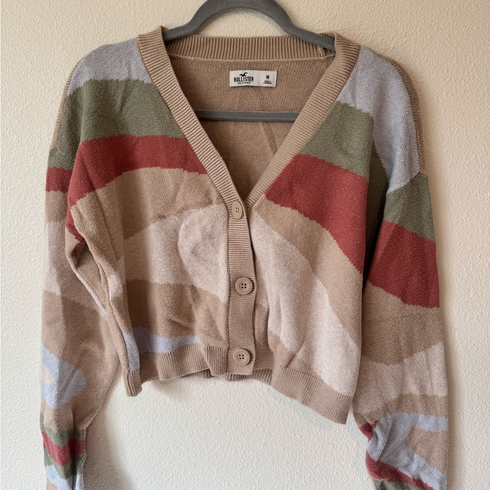 Hollister Women's Multicolor Striped Sweater